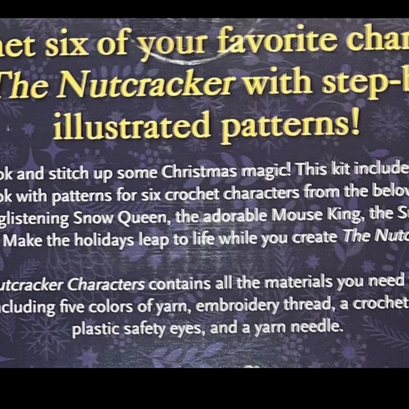 CROCHET NUTCRACKER CHARACTERS CROCHET KIT CHRISTMAS BRAND NEW SEALED - Picture 9 of 16